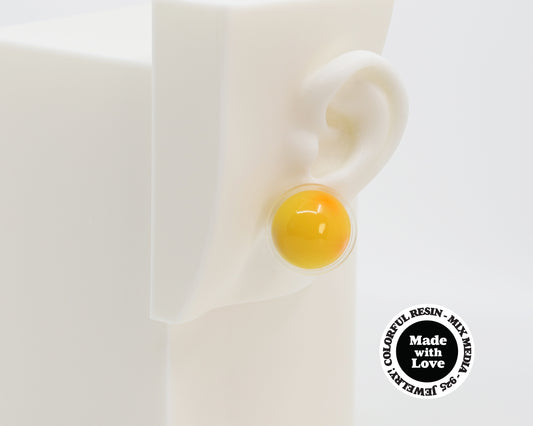 Asymmetrical Resin Earrings #A013