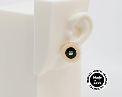 Asymmetrical Concentric Circle #A022 Earrings