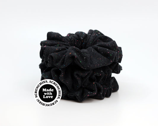 Scrunchie Black Speckled