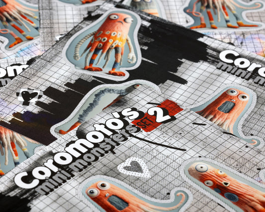 Coromoto's Mini Monster Factory Stickers Set #002