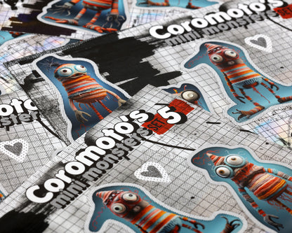 Coromoto's Mini Monster Factory Stickers Set #005