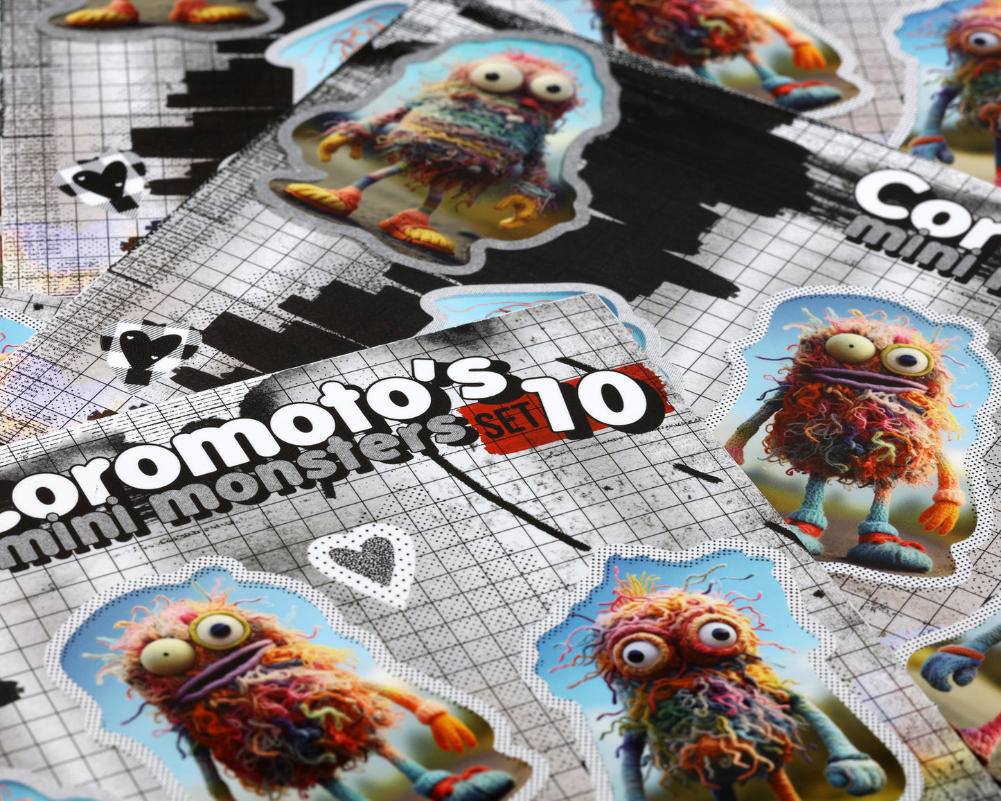 Coromoto's Mini Monster Factory Stickers Set #010