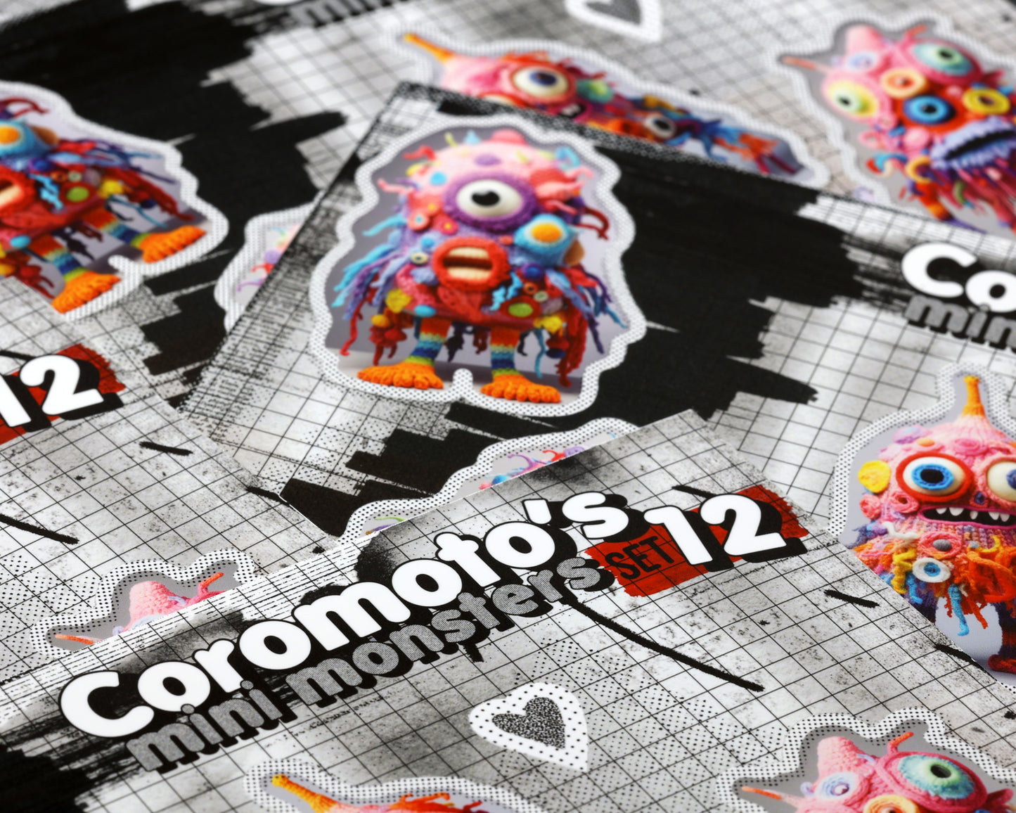 Coromoto's Mini Monster Factory Stickers Set #012