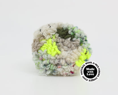 Wool & Mix Fiber Pin Brooch #013